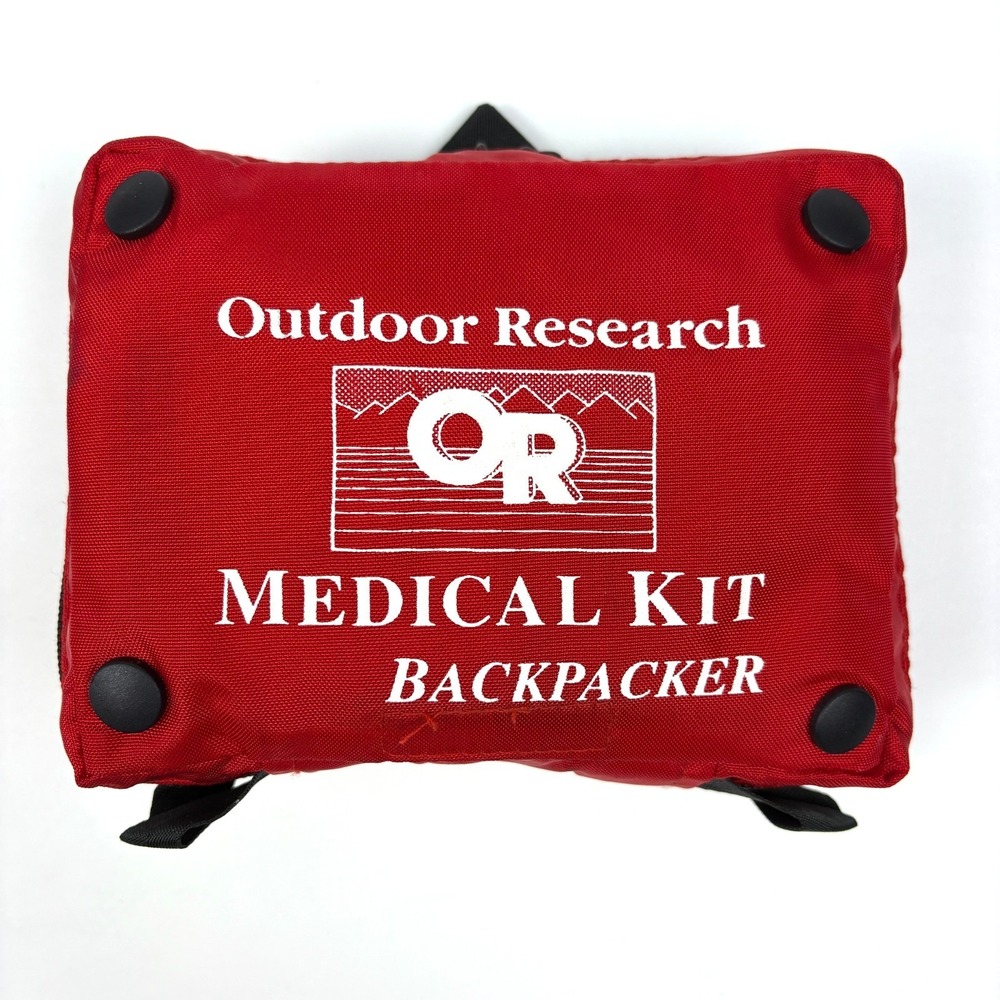 VTG Outdoor Research Packpacker Medical Kit Red Multiple Compartments 80s 90s